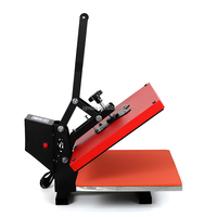40X60 16X24 Machine d'impression à chaud manuelle pour sublimation de t-shirts en vinyle plat