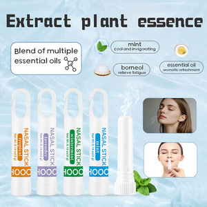 Inhalador Nasal Portátil (Paquete de 4) con Gancho para Llavero, Bálsamo Refrescante de Menta Tropical, Menta de Invierno y Lavanda para una Mente Clara al Conducir - Product Image 5