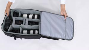 Free sample Camera Backpack for DSLRs, Protective Camera Bag with Tripod <b>Holder</b>, Rain Cover & 17" <b>Laptop</b> Compartment - Product Image 5