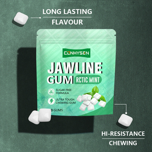 Bán chạy nhất đường miễn phí jawline nhai kẹo cao su thuần chay bổ sung cho hàm đào tạo hỗ trợ Mặt tập thể dục siêu khó khăn bạc hà kẹo cao su - Product Image 3