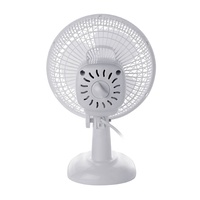 Haute qualité 6 pouces Portable ventilateur de bureau électrique ménage silencieux ventilateur de refroidissement par Air contrôle mécanique à deux vitesses en plastique