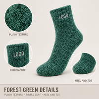 Chaussettes en peluche chaudes à motif personnalisé, chaussettes confortables pour la chambre, le salon, les voyages et les cadeaux de vacances