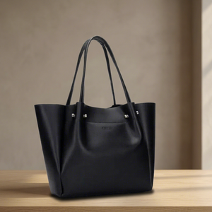 Idées de cadeaux de luxe pour la Saint-Valentin : Pochette zippée en cuir véritable, imperméable, souple, durable, légère, fabriquée à la main, élégante et grande - Product Image 1