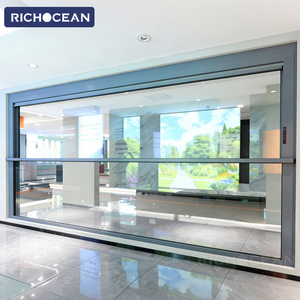 <span class=keywords><strong>หน้าต่าง</strong></span>บานเลื่อนแนวตั้งอลูมิเนียมขนาดใหญ่ RICHOCEAN พร้อมกระจกนิรภัยสองชั้นแบบยกไฟฟ้า - Product Image 2