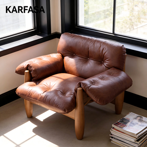 <span class=keywords><strong>Fauteuil</strong></span> lounge mi-siècle marron, <span class=keywords><strong>fauteuil</strong></span> d'appoint en <span class=keywords><strong>cuir</strong></span> inclinable, <span class=keywords><strong>fauteuil</strong></span> de relaxation individuel, canapé <span class=keywords><strong>vintage</strong></span> en bois pour salon - Product Image 2