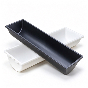 Plastic Sheep Goat Feed <strong>Trough</strong> With <strong>Metal</strong> Support Stand PP Livestock Feeding <strong>Water</strong> <strong>Trough</strong> for Farm - Product Image 2