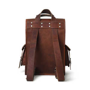 Sac à dos en cuir véritable de qualité supérieure, vintage, grande capacité, rangement pour ordinateur portable, durable, confortable pour les hommes et les femmes, voyage, école, travail - Product Image 3