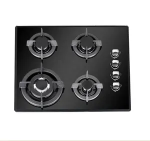 Kitchen appliance 4 Burner Built-in Glass Gas Hob glss gas stove