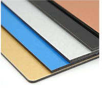 Matériau de façade double face Panneau composite pour mur extérieur Alucobond 3mm 4mm Matériau aluminium
