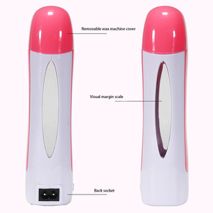 Épilateur électrique, rouleau, outils de soins pour la peau, <span class=keywords><strong>rose</strong></span>, appareil chauffant pour épilation à la <span class=keywords><strong>cire</strong></span>, pour élimination des poils - Product Image 2