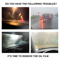 1pcs Universal Car Glass Polishing Degreaser Cleaner Oil Film Clean Polish Paste For Home Bathroom Window