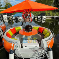 Bateau Électrique Donut Barbecue pour Parc Aquatique – Idéal pour la Location Commerciale et les Promenades Touristiques – À Vendre