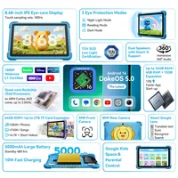 Blackview LINK 1 Tablet Anak 8.6 INCI 4GB Android 16 Rockchip 3562 USB Type-C Tablet PC untuk Belajar & Bermain WiFi