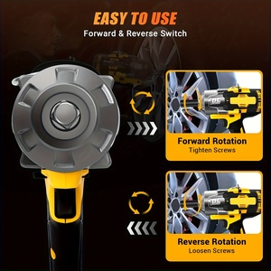 <span class=keywords><strong>Llave</strong></span> <span class=keywords><strong>de</strong></span> <span class=keywords><strong>Impacto</strong></span> Inalámbrica Industrial <span class=keywords><strong>de</strong></span> 21V y 1000FT-LBS (1500N.m) <span class=keywords><strong>con</strong></span> Motor sin Escobillas, 1/2'', Alto Torque, Batería <span class=keywords><strong>de</strong></span> 8Ah, Cargador y Luz LED para Bricolaje en el Hogar - Product Image 3