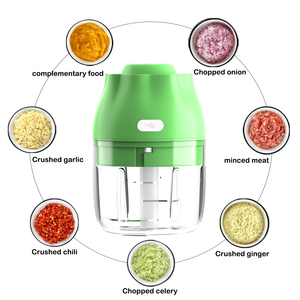 Kitchen Accessories USB Wireless Electric 250ml <b>Mini</b> Meat <b>Grinder</b> Slicer Food Crusher Automatic Vegetable Garlic Household Car - Product Image 4