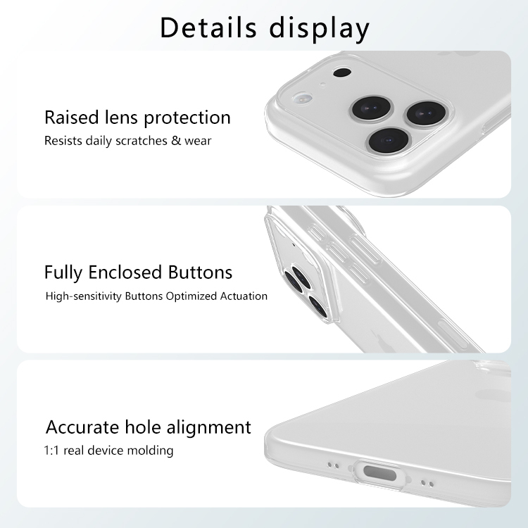 Twinscase Mobile Phone Case for iPhone 17 Transparent Clear Custom Cover PP Phone Case Luxury for iPhone Case Phone Accessories · image 5