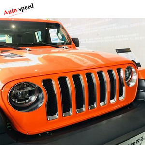 Círculo para parrilla, tiene color negro, rojo, plateado para elegir Apto para Jeep Wrangler JL <span class=keywords><strong>RUBICON</strong></span> SOLAMENTE - Product Image 6