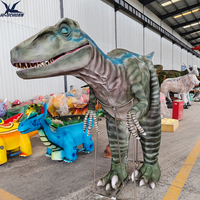 Costume de Velociraptor réaliste grandeur nature, tenue de dinosaure animatronique portable pour les événements de parcs à thème