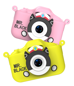 X7S Mr. Siyah Mini çift lens çocuklar kamera 1080P çözünürlük çocuk kamera güzel oyuncak çocuklar selfie dijital kamera hediye olarak ödül - Product Image 1