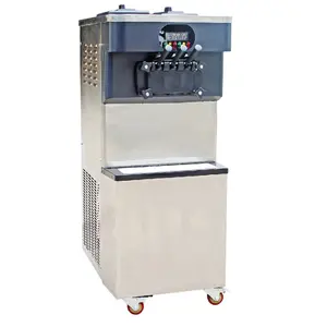 3 flavor soft serve commercial stainless steel ice cream machine