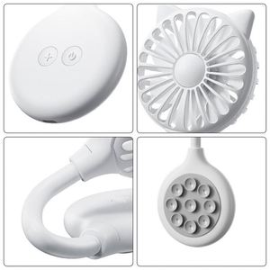 <b>Mini</b> Portable Air Cooler Fan Custom Small Office <b>Desk</b> Summer Gift USB Rechargeable Fan with Suction Cup - Product Image 5