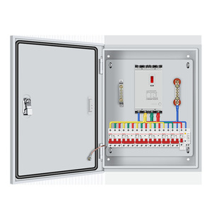 Boîte de distribution Koch 8 prises 220V IP54 en acier laminé à froid, montage mural, ensemble complet pour intérieur - Product Image 1