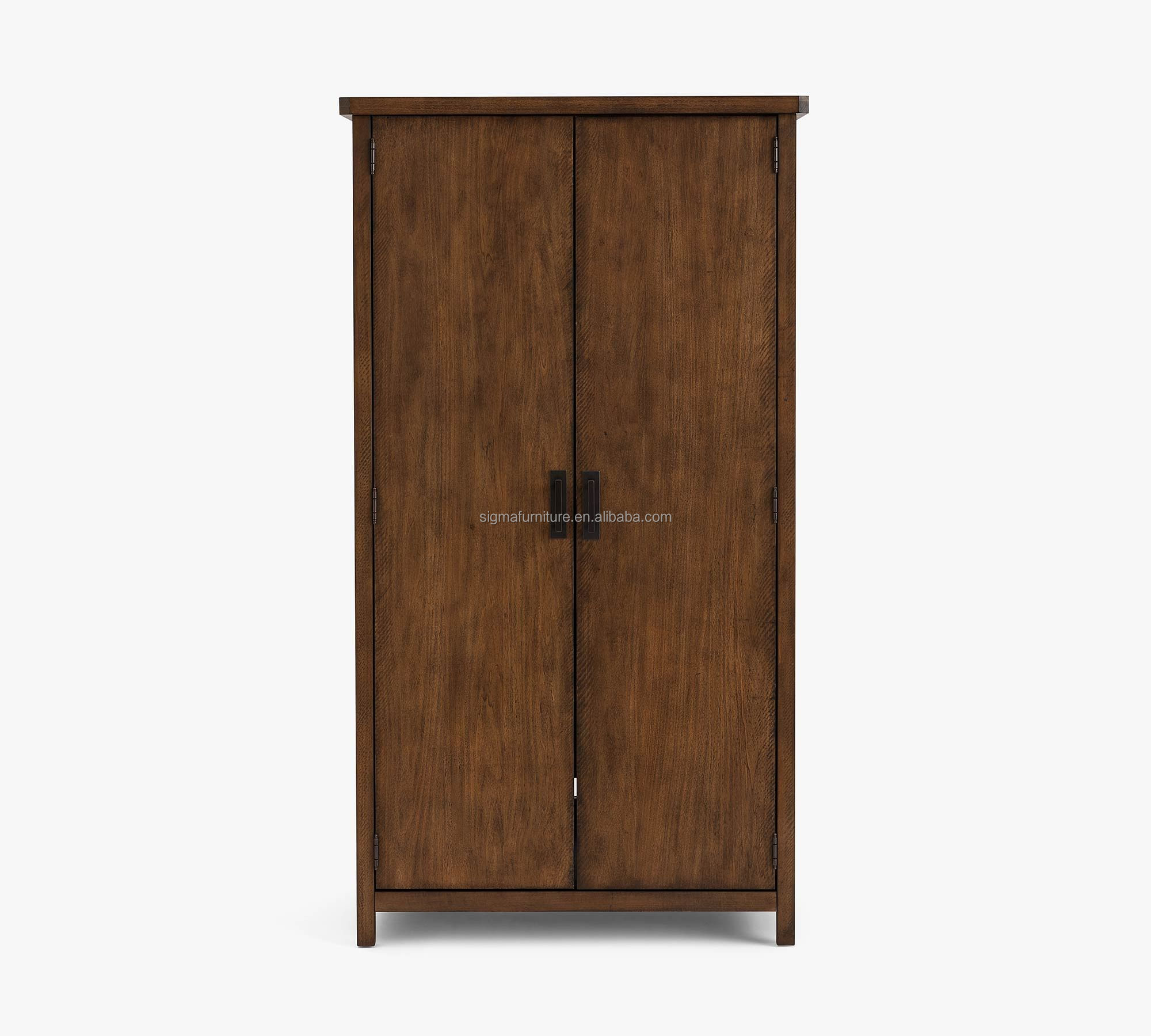 Mid century modern bedroom furniture wooden wardrobe closet armoire  Armario de madera