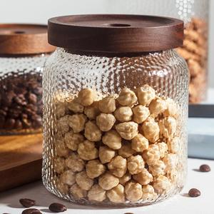 Bocal de stockage en verre en gros avec couvercle hermétique pour café, sucre et noix - Product Image 6