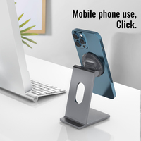 Support de bureau universel portable en alliage d'aluminium robuste, support magnétique pour téléphone, support pour tablette