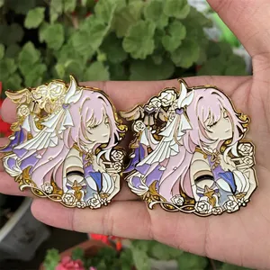 เข็มกลัดรูปตัวการ์ตูนอะนิเมะแบบ3เข็มอุปกรณ์เสริมของเกม <span class=keywords><strong>honkai</strong></span> <span class=keywords><strong>impact</strong></span> จี้คอสเพลย์จี้โลหะสำหรับเป็นของขวัญ - Product Image 1