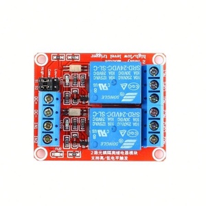 โมดูลรีเลย์ 2 ช่องสัญญาณ Zopro 24V พร้อมออปโตคัปเปลอร์ ทริกเกอร์ระดับสูง/ต่ำ บอร์ดสีแดง แบบติดตั้ง SMD - Product Image 1