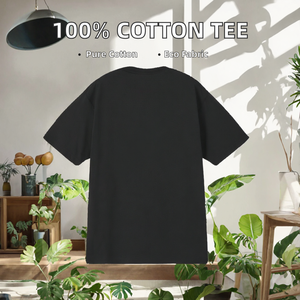 <b>Black</b> Solid Plain <b>Short</b> <b>Sleeve</b> O Neck T-<b>Shirt</b> for <b>Men</b> Blank Casual Streetwear Tee - Product Image 2