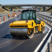 Compacteur hydraulique 8t à double tambour LTC208 Construction de routes asphaltées