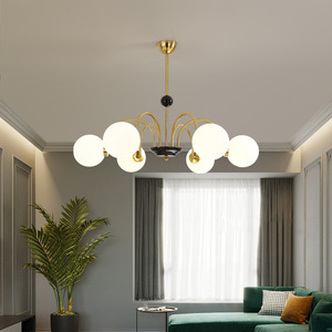 Lámpara de Techo de Estilo Francés Vintage de Lujo para Sala de Estar, Lámpara Colgante de Estilo Bauhaus para Comedor, Lámpara de Techo Nórdica Wabi-Sabi para Dormitorio, Moderna y Elegante - Product Image 1