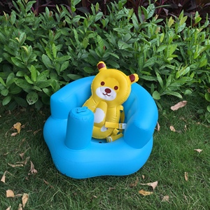 Vente en gros de canapé-lit gonflable en PVC pour enfants chaise convertible minimaliste moderne au design tigre <span class=keywords><strong>bleu</strong></span> pour bébé meubles de maison pour - Product Image 5