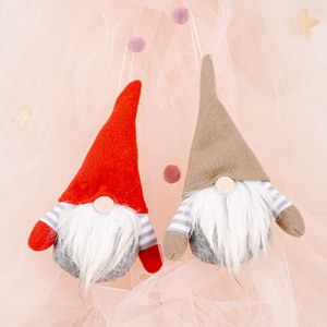 YW-353 <span class=keywords><strong>Scandinave</strong></span> Père Noël Ornements Décorations Suspendues de Noël Gnome Tomtees Peluche - Product Image 2