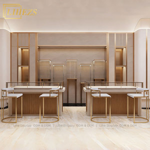 <span class=keywords><strong>Vitrine</strong></span> de présentation de bijoux en gros, comptoir de parfumerie, conception de magasin de bijoux, service clé en main de <span class=keywords><strong>d</strong></span>écoration de boutique - Product Image 5