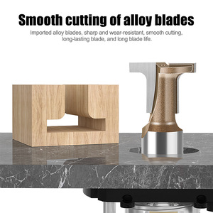 มีดโค้งคาร์บอนคริสตัลเกรดมืออาชีพ ใบมีดคาร์ไบด์รูปตัว T กึ่งวงกลม ฐานแบน สองในหนึ่งเดียว สำหรับตัดมุม - Product Image 2