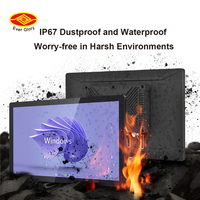 IP67 Marine Monitor Rugged Boat Display Windows Sunlight Readable Touch Screen Waterproof 18.5 21.5 27 Inch Industrial Panel PC