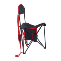 Mobilier d'extérieur personnalisé en usine Chaise de plage triangulaire légère portable pliante en métal avec cadre en acier