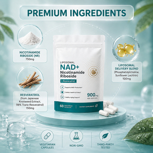 Capsules de Nicotinamide Riboside Liposomales - Antioxydant et stimulant énergétique pour la défense contre le vieillissement - Product Image 3