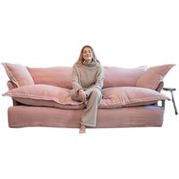 Juego de Sofás Modernos de Lujo, Súper Suaves y Cómodos, con Relleno de Esponja y Tela Ecológica, para Sala de Estar, Dormitorio, Apartamento, Hotel