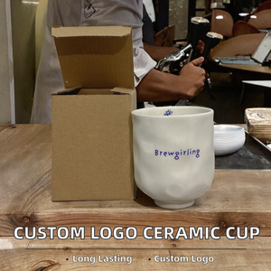 Tazas de Café de Cerámica Modernas de 250 ml con Logotipo Personalizado, Aptas para Microondas y Lavavajillas, para Fiestas y Promoción de Marca Empresarial - Product Image 2