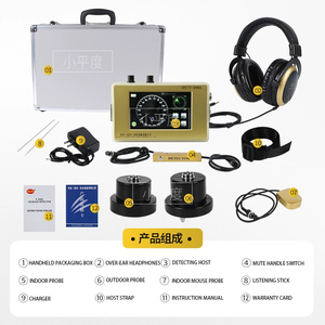 Detector de Fugas de Tuberías de Alta Precisión para Exteriores F999A, Localizador de Puntos de Agua con Pantalla y Auriculares Supraaurales - Product Image 4