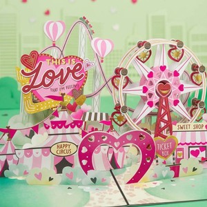 Tarjeta de Felicitación Pop-Up 3D con Diseño de Circo, para San Valentín, Cumpleaños, Regalo, Sorpresa Festiva - Product Image 3