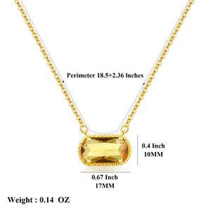 Collier pendentif tendance 2026 durable style géométrique 12 pierres de naissance pour femme, cadeau d'anniversaire, usage quotidien, vente en gros - Product Image 2
