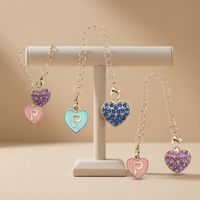 Pendentif Cœur en Cristal Clouté Personnalisable avec Logo – Prix Usine de Gros – Accessoire de Mode Décontracté