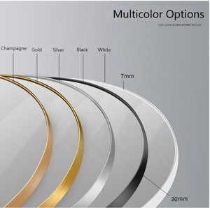 Nhà Máy Trực Tiếp Nghệ Thuật Trang Trí Gương Kim Loại Khung Vàng Vanity Gương Cho Phòng Ngủ Thông Tư Espejo Vòng Spiegel Trang Trí Nội Thất Tường Gương - Product Image 6