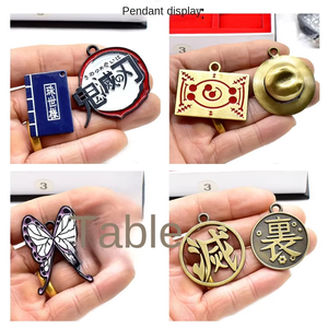 Porte-clés <span class=keywords><strong>mini</strong></span> <span class=keywords><strong>katana</strong></span> en alliage <span class=keywords><strong>Demon</strong></span> <span class=keywords><strong>Slayer</strong></span> - Cadeau léger pour Noël, Nouvel An, Halloween et décorations d'anniversaire - Product Image 2