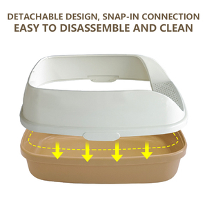 ZMaker – bac à litière Extra Large en résine Durable, toilette ouverte pour animaux de compagnie, pour chats de toutes tailles avec pédale - Product Image 4